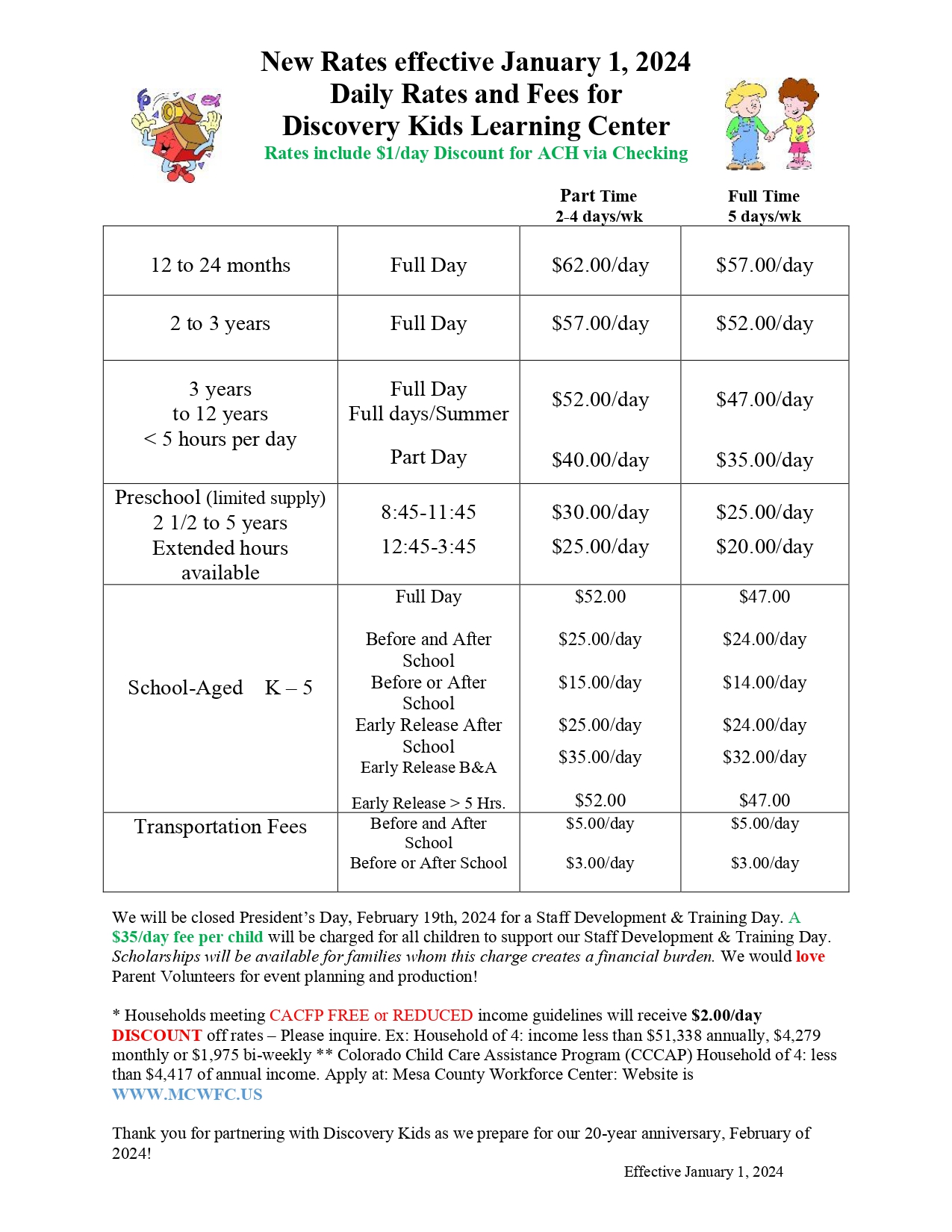 Rates DISCOVERY KIDS